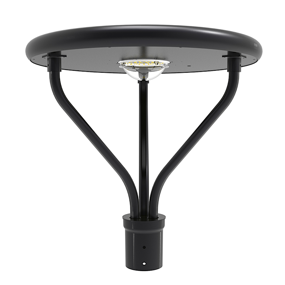 Solar Powered 25W LED Post Top Area Light